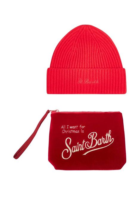 Box regalo con logo SAINT BARTH | BOX 0023 CHRISTMAS BOX WOMAN CHRISTMAS03765I VELVET 41OR EMB